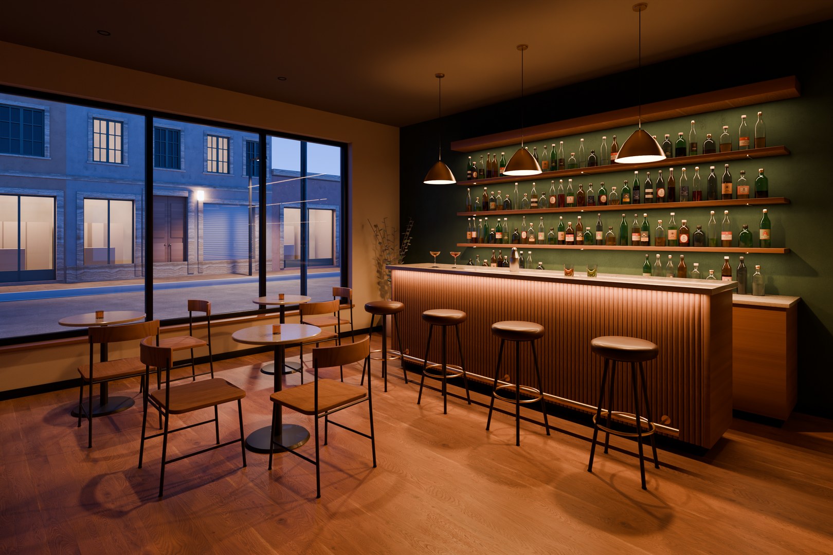 Bar, prima dell'apertura