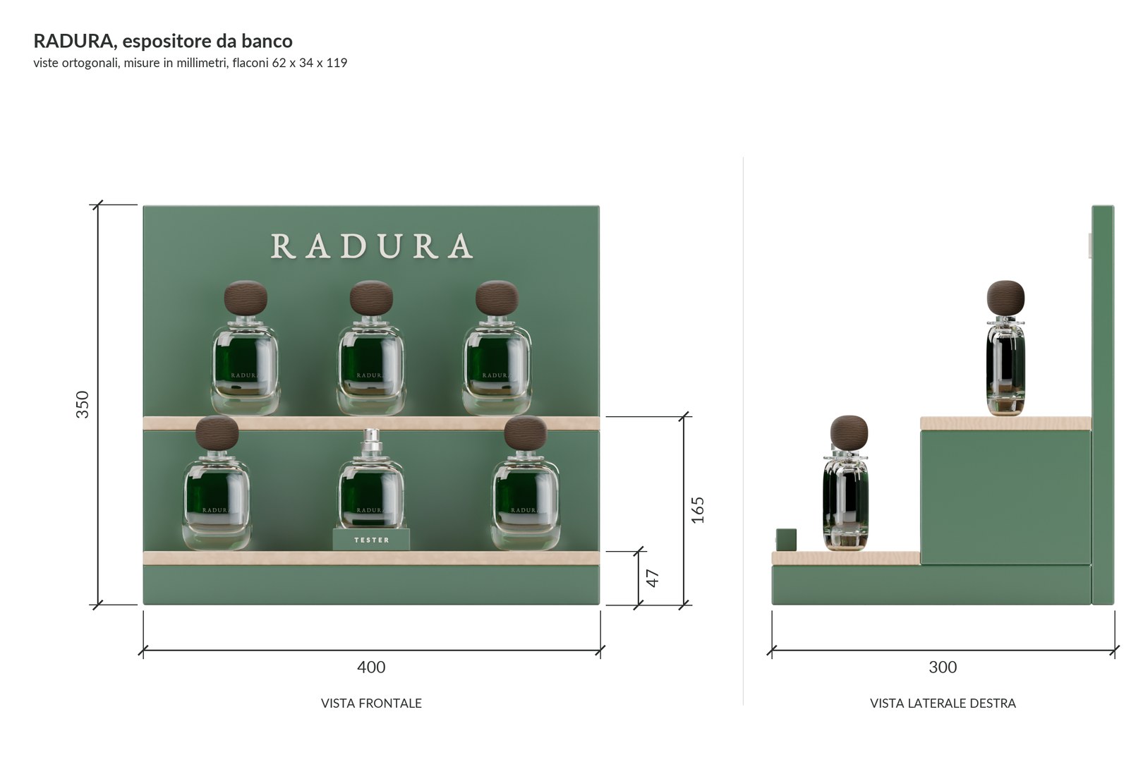 RADURA, espositore